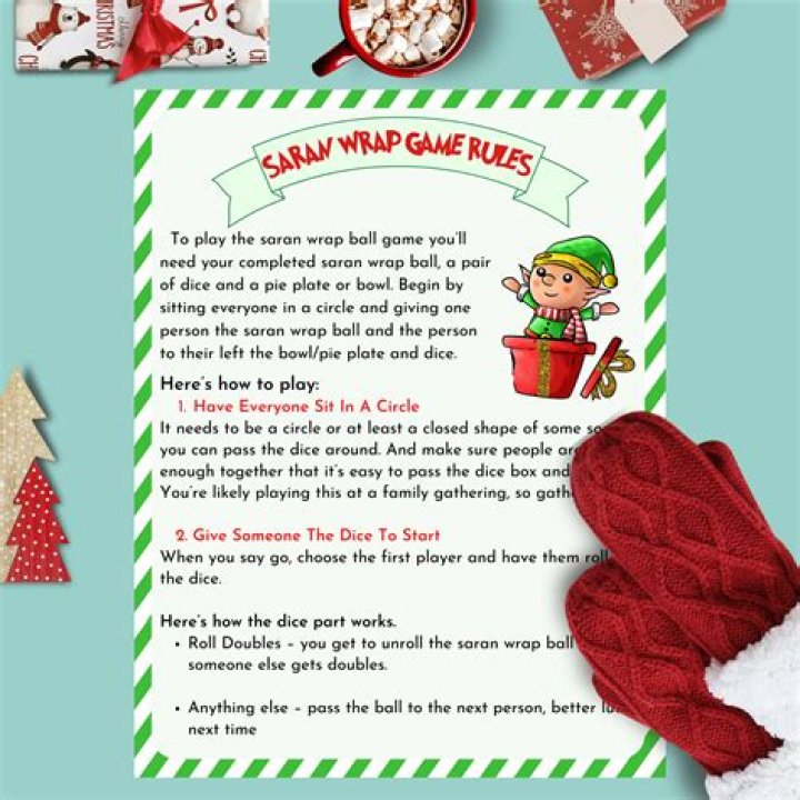 DIY saran wrap Christmas Party Game causes stir online